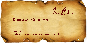 Kamasz Csongor névjegykártya